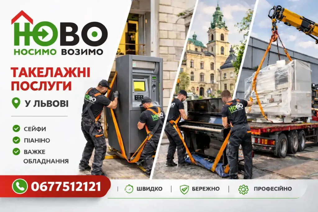 Такелажні роботи у Львові — перевезення сейфів та обладнання