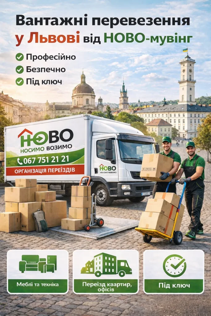 Вантажні перевезення у Львові від НОВО-мувінг — перевезення вантажів під ключ