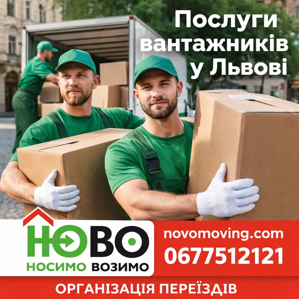 Професійні вантажники у Львові для перевезення речей і меблів