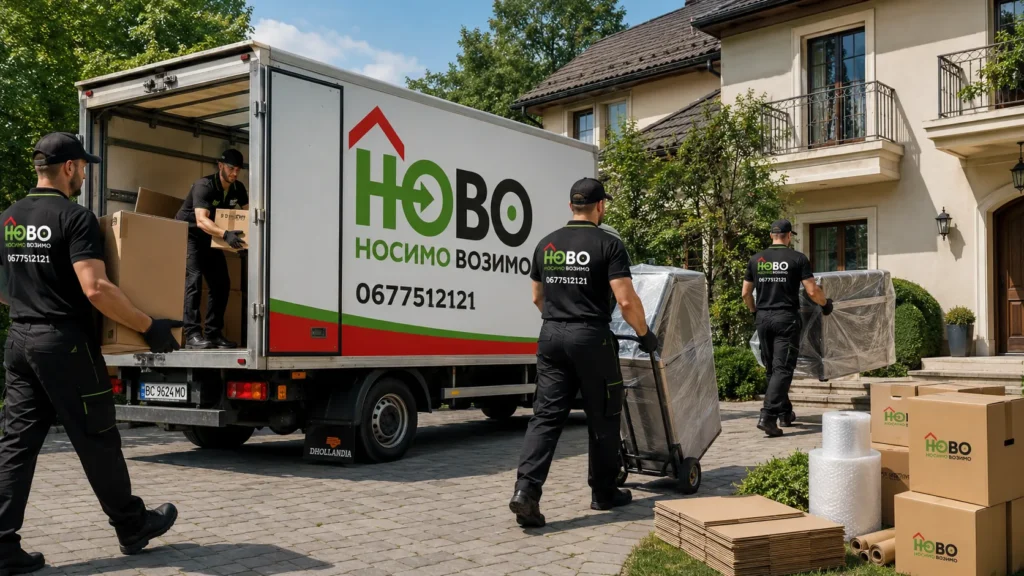 Перевезення речей з приватного будинку НОВО-мувінг